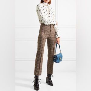 Chloé cropped Checked Woven Straight Leg Pants
—EUC— *prof HEMMED* size FR38